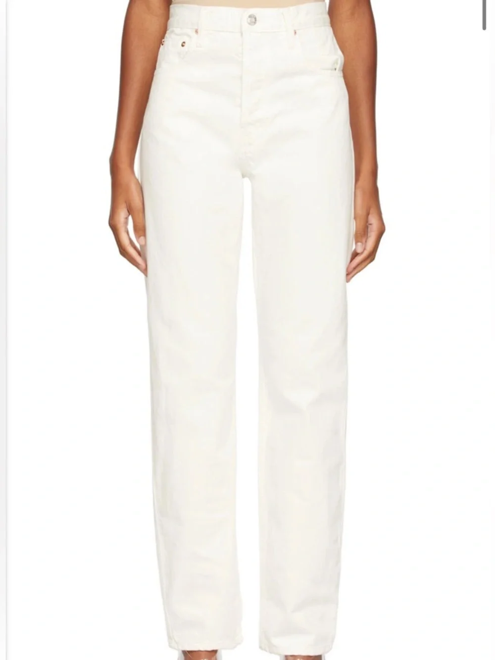 ESSE The Denim Jeans, Off White (Ecru)  | Size 27, 31” Inseam - Picture 2 of 7